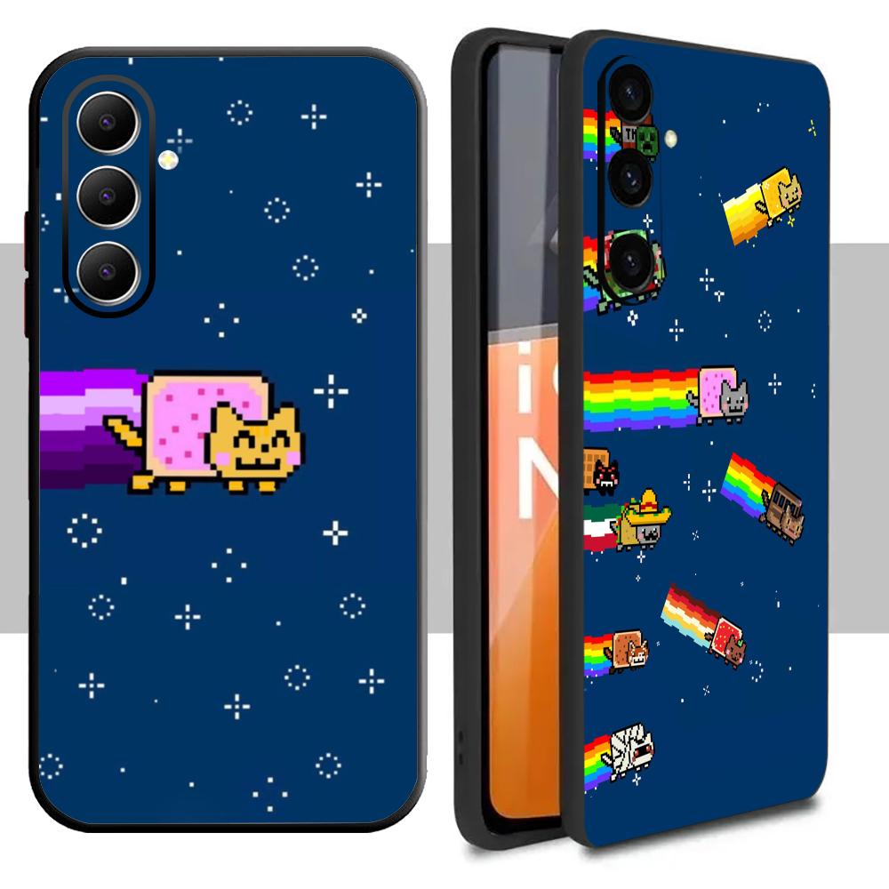 Samsung Galaxy A55 - Modne etui na telefon Nyan Cat