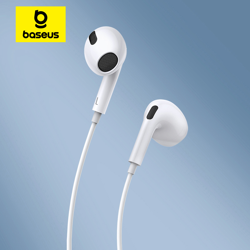 Wired Earphone Lightning - Baseus C17 Przewodowe słuchawki douszne typu