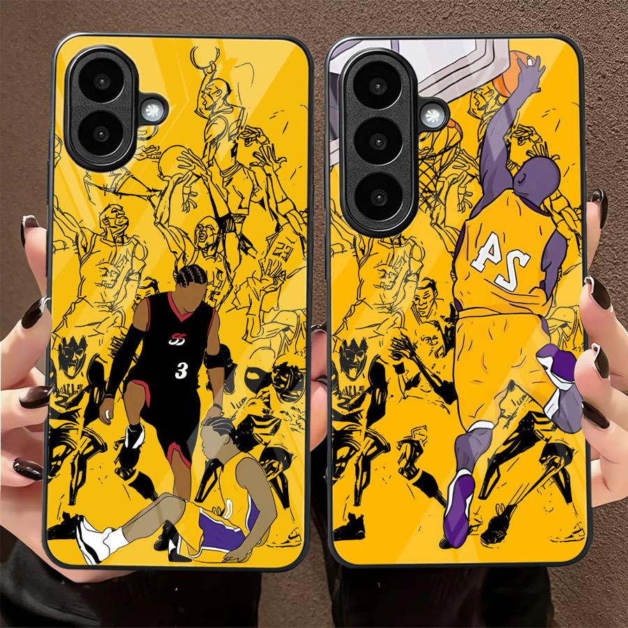 Samsung Galaxy A55 - Etui z motywem kreskówkowej gwiazdy koszykówki