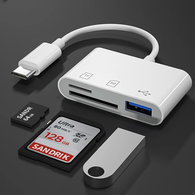 Usb Hub Type C - 3 w 1: adapter USB-C do