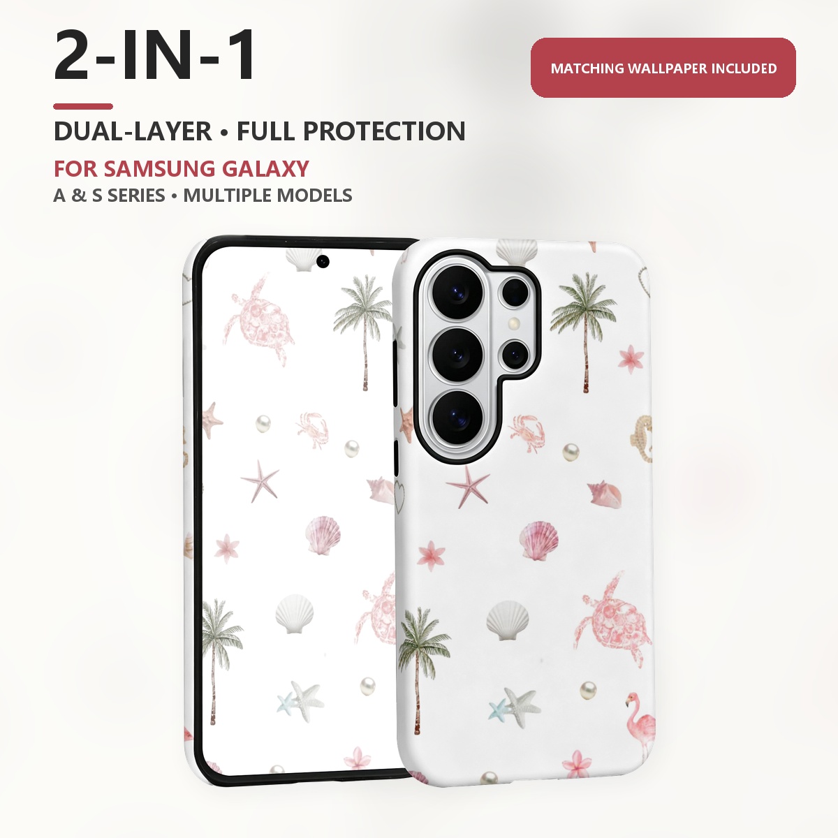 Samsung Galaxy S24 - Różowe etui na telefon 2 w