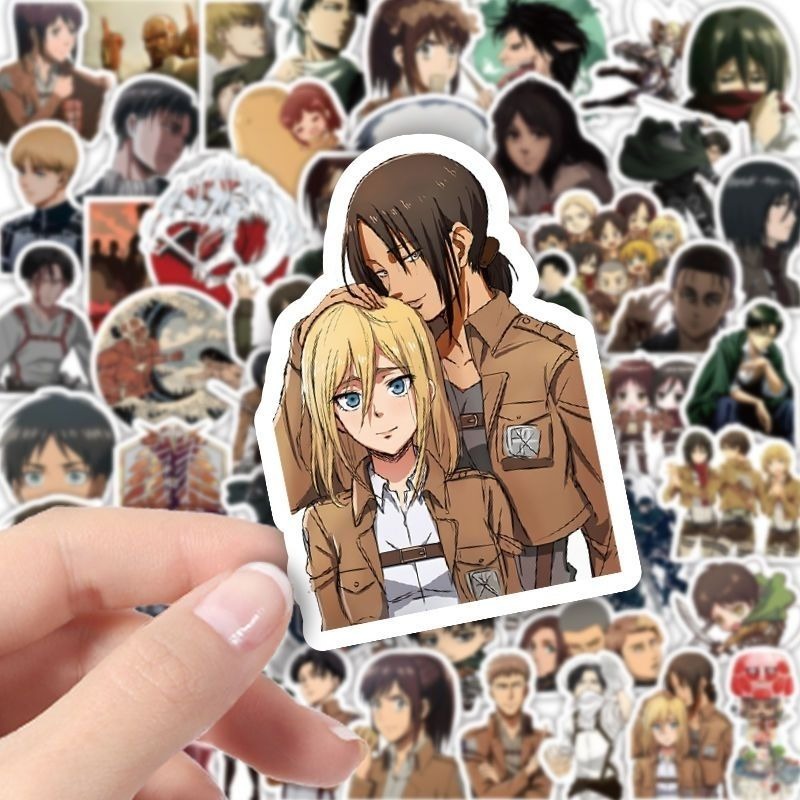 60 szt. Naklejek Anime Atak Ty – Tablet Cute Accessories recenzja i cena