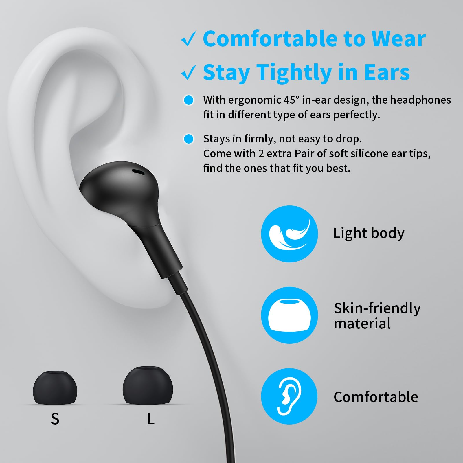 Słuchawki USB C do Samsung Gal – Wired Earphone Lightning recenzja i cena